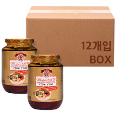 [한박스] 수리 칠리페이스트 똠양 454G X 12개입 / 칠리페이스트 소야 빈 오일 똠양, 12개