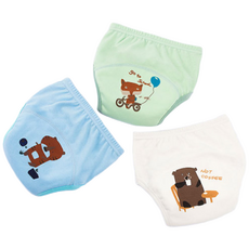 지피키즈 남아 여아 캐릭터 배변훈련팬티 파스텔동물, 호랑이세트, 1개