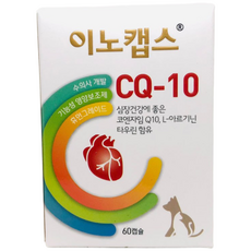 이노캡스 CQ-10 반려견 반려묘 심장보조제 60캡슐 영양제, 심장, 1개