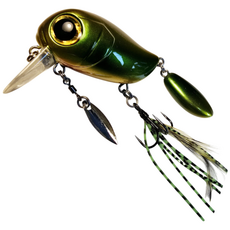 플랜와우 농어 미노우 낚시 미끼 크랭크 루어 하드베이트, 4.그린골드, 1개, 8g