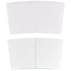 92파이용 무지 백색 홀더 10/13온스 14/16/20 온스 종이컵 아이스컵 테이크아웃컵 홀더, 1개, 1000개