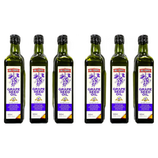 [임박] 델비엔토 포도씨유 500ml 스페인산 프리미엄 오일 식용유 안전포장, 6개