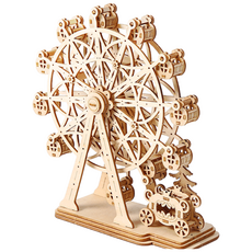 3D 입체퍼즐 대관람차 나무퍼즐 DIY 퍼즐, 104피스, 1개