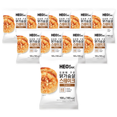 허닭 오븐에 구운 닭가슴살 스테이크 떡갈비, 10개, 100g