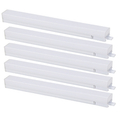 LED SIMPLE 600mm 티라인직부등 폭33 고휘도15W 고밝기 플리커프리 일자 좌우 연결 가능 전원부 별도 바디화이트+니트럴장갑1개포함, 주광색, 5개