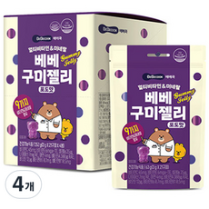 BEBECOOK 綜合維他命及礦物質寶寶軟糖 4入, 4個, 252g