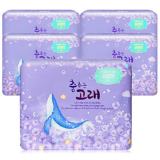 춤추는고래 대용량 생리대 18P X 5팩 (90P), 5개, 18매입