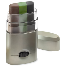 위장크림 카모3색 스틱형 위장크림+클렌징티슈 세트, 1세트, 30g