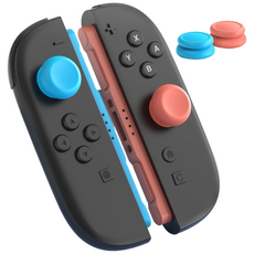 이이네 닌텐도 스위치2 조이콘 듀얼 타입 스틱 캡 세트 Switch2 조이스틱 커버 4p 세트, 1세트, 오렌지&블루, L1121