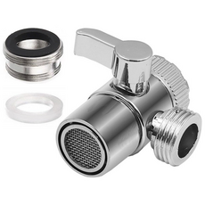 수도꼭지 변환어댑터 세면대 샤워기 연결 어댑터, 1개