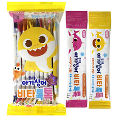 태양생활건강 핑크퐁 유아용 아기상어 비타톡톡 복숭아맛 10p, 15g, 5개