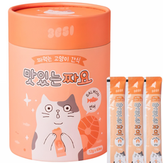 3651 맛있는 짜요 짜먹는 고양이 간식, 연어, 12g, 60개