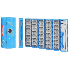 SS-5120 수리 도구 다기능 128-in-1 정밀 드라이버 세트 휴대폰 수리 도구 세트 롤형 수납 방수내압방습 선별된 120개의 S2 합금강 비트 경도는 60HRC에 달함, 1세트, 128 in 1