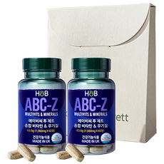 홀랜드앤바렛 에이비씨 투 제트 종합 비타민 무기질 63.6g, 60정, 2개