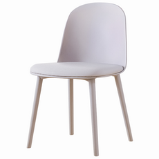 카페 인테리어 디자인 사출 플라스틱 식탁 의자, 2개, 그레이