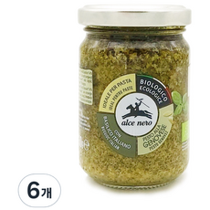 알치네로 유기농 바질 페스토 제노비스, 130g, 6개