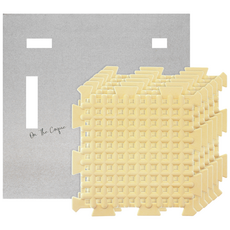 DEAR CUS 拼接墊 30*30cm, 黃油黃（黃）, 6個