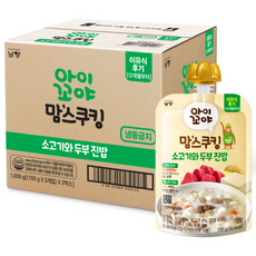 아이꼬야 맘스쿠킹 12개월부터, 100g, 10개, 소고기와 두부 진밥