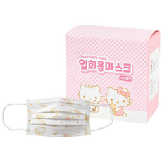 프로월드컵 헬로키티 일회용 마스크 아동용 초소형, 1개