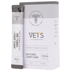 Vets 반려동물 닥터퓌레 영양제, 14회분, 뼈/관절강화, 1개