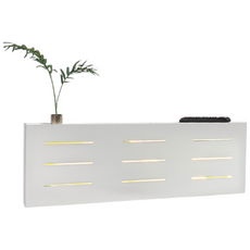 콘센트가리개 콘센트커버 어댑터 안전덮개 선정리 무타공 간편설치, 1개, 슬림 빗살형 화이트 40cm