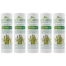 에코에그 빨아쓰는 주방 행주 대나무 뱀부 타올, 5개, 20매입