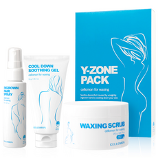셀로몬 왁싱 스크럽 250g + 인그로운헤어 스프레이 50ml + 와이존 팩 5p + 수딩겔 세트, 1개