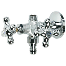 와이넷 커플링두갈래십자앵글밸브, 1개