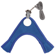 Paris Dog Easy Flex 網眼胸背帶 S + 牽繩 2m, 藍色, 1套