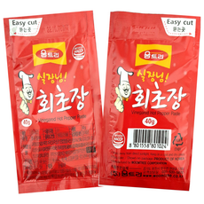 움트리 실장님 회초장 40g 1봉지 배달 업소용 포장용 일회용 초고추장 포장배달업소용, 1개