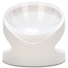 딩동펫 반려동물 베이스 각도 아크볼식기, 화이트, 1개
