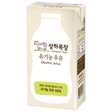 상하목장 유기농 우유, 190ml, 24개