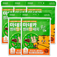동국제약 마데카 썸머 향 패치 빅 12매 여름 야외활동 필수템 유아 썸머패치 천연 아로마 오일사용 마데카 썸머패치, 5개, 12개입 5개, 12개입