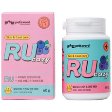 펫츠워드 반려동물 알유코지 케어 영양제, 60g, 피부/피모, 1개