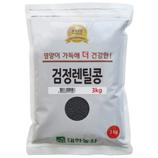 대한농산 검정렌틸콩, 3kg, 1개