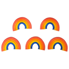 라끌라리아 스마일 꽃 무지개 캐릭터 와펜 패치 스티커 접착식 4종 5종, 1개, 세트2