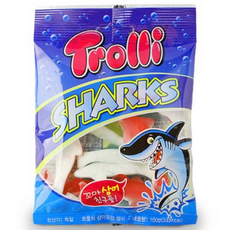 트롤리 상어모양 젤리, 100g, 12개