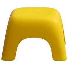 89마트 컬러 다용도 플라스틱 의자 스툴 대형 295mm, 1개, 엘로우