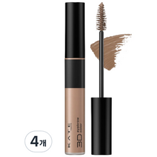 케이트 3D 아이브로우 컬러 6.3g Z BE-2, 브리즈 베이지, 4개