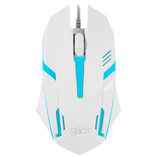 지클릭커 슈퍼히어로 CT170 게이밍 LED 유선 마우스, 화이트, 지클릭커슈퍼히어로CT170게이밍LED유선마우스화이트