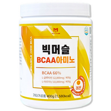 빅머슬 BCAA 아미노 레몬맛 헬스 에너지 보충제, 1개, 400g