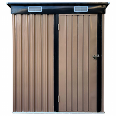 3x5 레드와이 스틸창고 컴팩트 사이즈 농막 간이 소형창고 조립식 이동 야외 전원주택, 3x5(브라운)