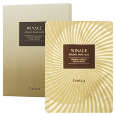 코리아나 위네이지 주름 미백 탄력 개선 골든 스네일 마스크팩 10장, 1개입, 10개