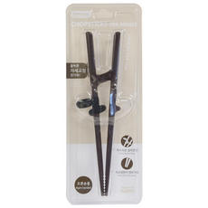 에디슨 성인용 젓가락 오른손, 브라운, 1개