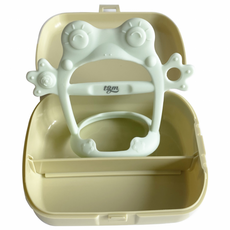 티지엠 손목치발기 개구리 + 케이스, 캔디민트(치발기), 올리브(케이스), 1세트