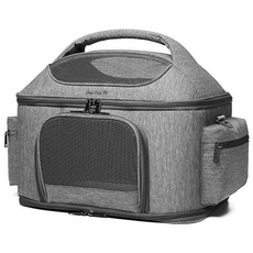 DING DONG PET 寵物網眼托特包布質提籠, 灰色