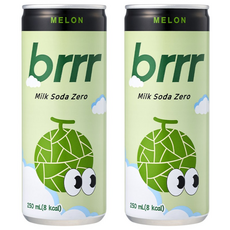 부르르 밀크소다 제로 메론, 250ml, 60개