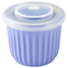 mommy's table 含蓋圓形食物保鮮盒, 藍色