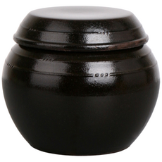 무공해 옹기 항아리 1kg 소금 단지, 1개