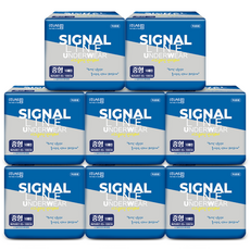 국산 성인기저귀 팬티형 남녀공용 요실금 시그널라인, 8개, 10매입, 중형